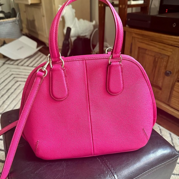 COACH | Prince Street Mini Satchel w/ Crossbody Strap in Pink Ruby - Picture 3 of 16